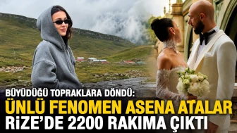 Büyüdüğü topraklara döndü: Ünlü fenomen Asena Atalar Rize’de 2200 rakıma çıktı