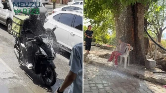 Diyarbakır'da Sıcaklık Rekoru Kırıldı: Vatandaşlar Serinlemek İçin Yeni Bir Çözüm Geliştirdi!
