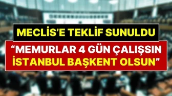 Meclis'ten Dikkat Çeken Öneriler: İstanbul Kışlık Başkent Olsun, Çalışma Süresi Haftada 4 Gün Olsun!