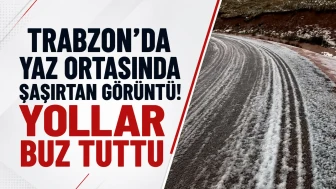 Trabzon'da Yaz Mevsiminde Beklenmedik Buzlanma Olayı!