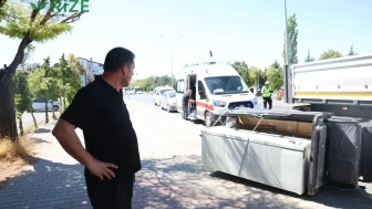 Ambulansa yol vermek isterken motosikleti sıkıştırdı: Nevşehir'de talihsiz kaza