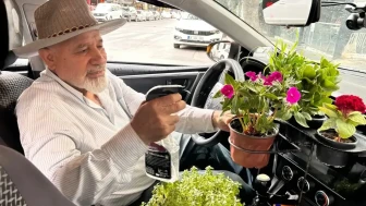 Taksiciye Sürpriz: Araç İçinde Mini Seranın Keyfini Çıkarıyor!