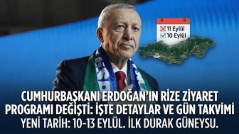 Cumhurbaşkanı Erdoğan’ın Rize Ziyaret Programı Değişti: İşte Detaylar ve Gün Takvimi