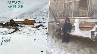 Eylülün ilk haftasında kış sürprizi! Üç bin 100 metrede lapa lapa kar yağdı, yayladakiler hazırlıksız yakalandı