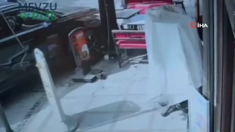 Tabelaya çarpıp kaçmaya çalışan sürücü polisi uğraştırdı