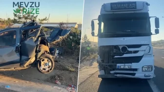 TIR arkadan biçti, metrelerce sürükledi: Araçta sıkışan biri çocuk 6 kişi yaralandı