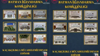 Batman'da kaçakçılık operasyonları : 28 şüpheli hakkında işlem