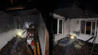 Burdur'da Müstakil Bir Evde Çıkan Yangın, Çatıyı Kullanılamaz Hale Getirdi