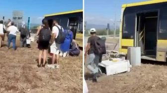 Bursa'da belediye otobüsü yoldan çıktı: Yolcular büyük panik yaşadı