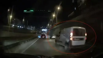 Bursa'da dikkatsiz sürücü makas atarak trafiği tehlikeye attı