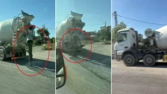 Görüntüler tepki çekmişti, cezası ağır oldu! Yola beton dökerek ilerleyen miksere 191 bin TL ceza