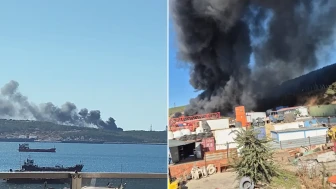 İzmir’de Gemi Söküm Tesisinde Büyük Yangın: Acil Müdahale Ekipleri Olay Yerinde!