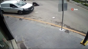 Karabük'te yokuş aşağı kontrolden çıkan otomobil yayaya çarpıp karşı şeride uçtu