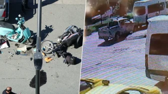 U dönüşü yapmak isterken canından oluyordu: İki motosiklet kafa kafaya çarpıştı