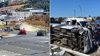Tekirdağ'da yolcu minibüsü elektrik direğine çarptı: Üç çocuk yaralandı