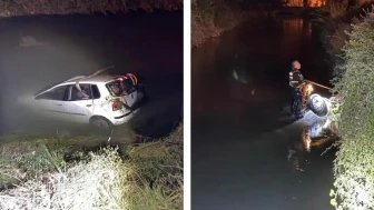 Tokat'ta gece yarısı facia : Otomobil sulama kanalına uçtu, 2 kişi öldü