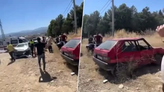 Yokuş yukarı kamyonu sollamak istedi, karşıdan gelenle kafa kafaya çarpıştı: 6 yaralı