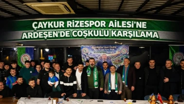 Çaykur Rizespor Ailesi'ne Ardeşen'de Coşkulu Karşılama