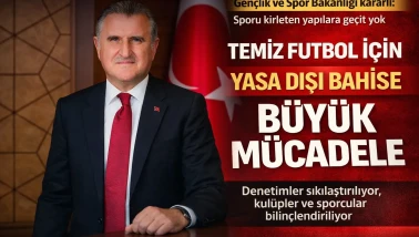 Temiz futbol için yasa dışı bahisle Büyük Bir Mücadele veriyoruz