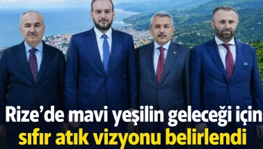 Rize'de mavi yeşilin geleceği için sıfır atık vizyonu belirlendi