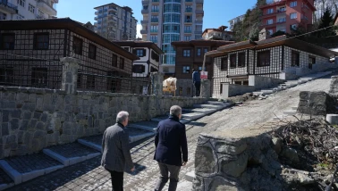Rize Kültür Sokağı Projesi’nde Çalışmalar Hız Kesmeden Sürüyor