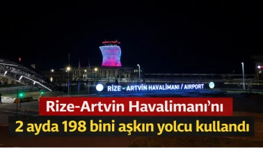 Rize-Artvin Havalimanı, 2023'ün ilk ayında 198 bin yolcuya hizmet verdi!