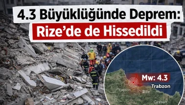 4.3 Büyüklüğünde Deprem: Rize’de de Hissedildi