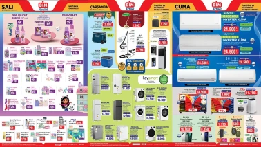 BİM'den Nisan Ayına Özel: Klima, Otomatik Çadır ve Damacanalı Sebil Fırsatları!