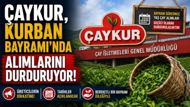 ÇAYKUR, Kurban Bayramı'nda alımlarını durduruyor!