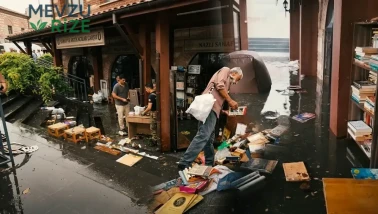 Üsküdar Sahaflar Çarşısı'nda Su Baskını Faciası: Yüzlerce Kitap Sular Altında Kaldı!