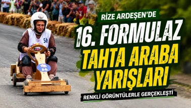 Rize Ardeşen'de 16. Formulaz Tahta Araba Yarışları Renkli Görüntülerle Gerçekleşti