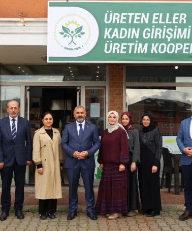 Kadın kooperatifinin gücü: Başkan Bilgin, dayanışma ve üretimi destekledi