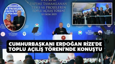 Cumhurbaşkanı Erdoğan Rize'de Toplu Açılış Töreni'nde Konuştu