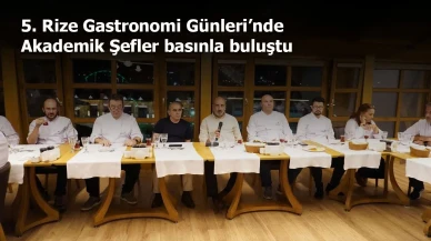 5.⁠ ⁠Rize Gastronomi Günleri’nde Akademik Şefler basınla buluştu