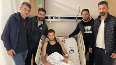 1461 Trabzon FK’dan Mert Kaya’ya Geçmiş Olsun Ziyareti