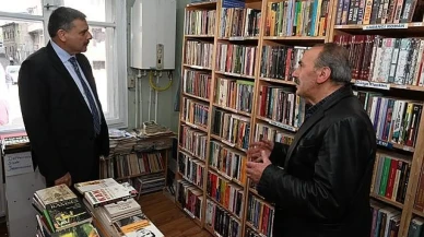 Vali Çiftçi'den kitabevi ziyareti