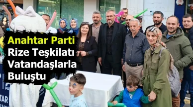 Anahtar Parti Rize Teşkilatı, Memişağa Parkı’nda Vatandaşlarla Buluştu