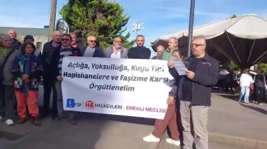 Rize'de yoksulluk ve kuyu tipi hapishaneler protesto edildi