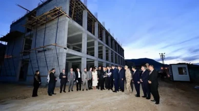 Mutki İlçe Devlet Hastanesi İnşaatında İnceleme