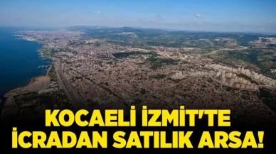 Kocaeli İzmit'te 1.071,83 metrekare icradan satılık arsa!