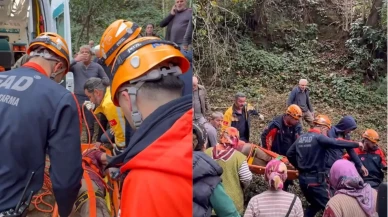 Rize'de Kestiği Ağacın Çarptığı Vatandaş Uçuruma Yuvarlandı