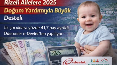Rizeli Ailelere 2025 Doğum Yardımıyla Büyük Destek