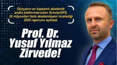 Prof. Dr. Yusuf Yılmaz yine zirvede