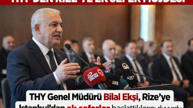 THY'den Rize'ye Ek Sefer Müjdesi