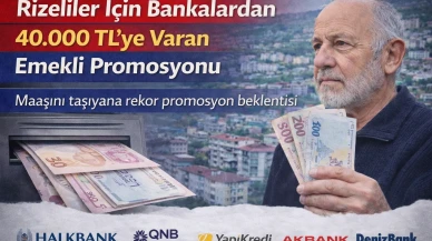 Rizeliler İçin Bankalardan 40.000 TL’ye Varan Emekli Promosyonu