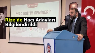 Rize’de hacı adayları bilgilendirildi