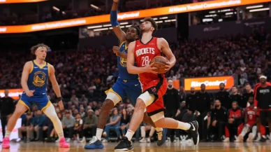 Alperen Şengün, Draymond Green ve Stephen Curry'i engelini geçti!