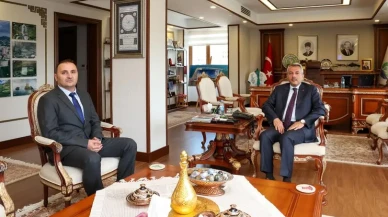 Rize'de Yeni Telekom Müdürü İsmail Kelleci, Validen Hedefler ve Destek Aldı