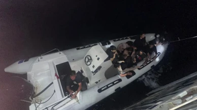Aydın açıklarında 15 düzensiz göçmen kurtarıldı