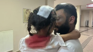 Başına parke taşı düşen 5 yaşındaki Avesta ölümden döndü